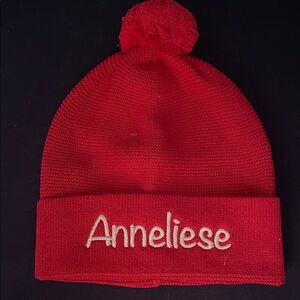 Baby Knit Beanie with Pom Pom Anneliese name